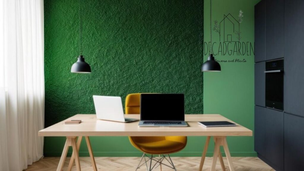 Dark Green Home Office Color Scheme Ideas